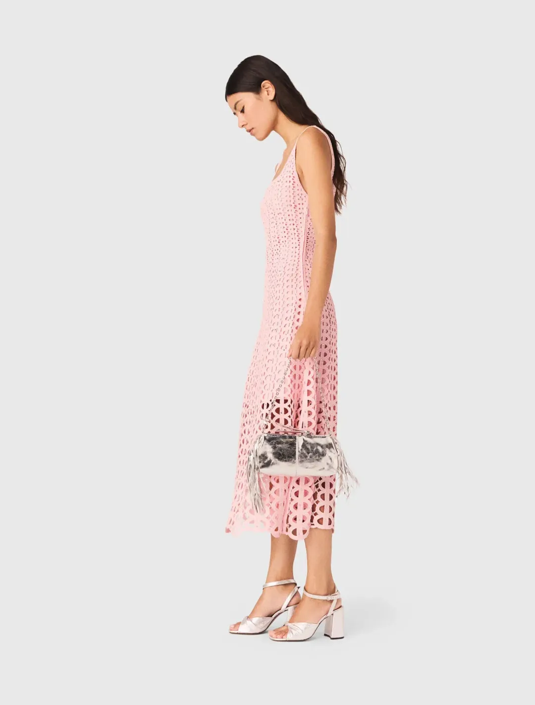 openwork midi dress for rent on The Volte - main image