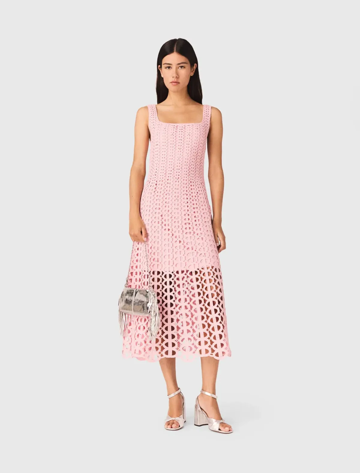 openwork midi dress - Image 1