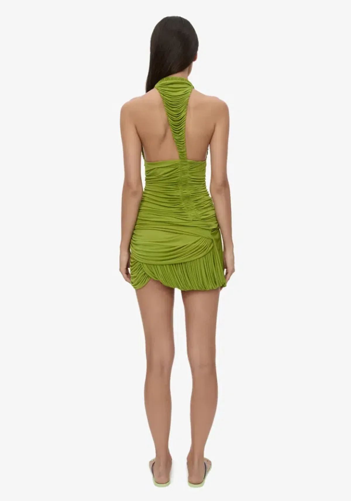 Christopher Esber Beach Glass Bubble Mini Dress dyspsis green Size 8 - Image 2