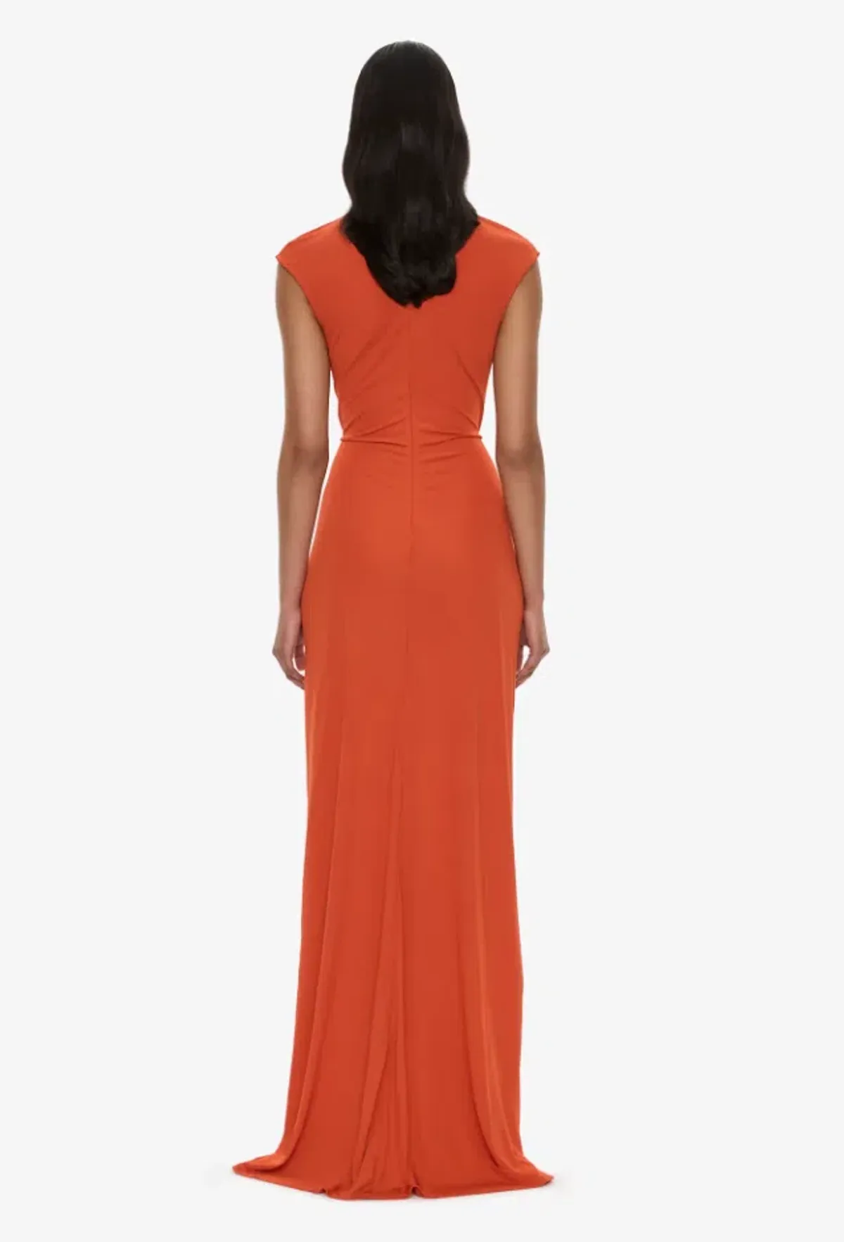 Christopher Esber Bezel Quartz Disconnect Short Sleeve Dress carnelian Size 8 - Image 2