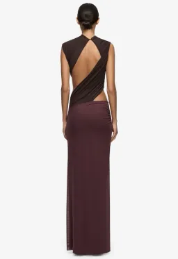 Bec & Bridge CONNI MAXI DRESS AUBERGINE/DARK CHOC Size 12 for rent on The Volte - image 2