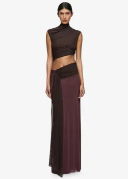 Bec & Bridge CONNI MAXI DRESS AUBERGINE/DARK CHOC Size 14 for rent on The Volte - image 1