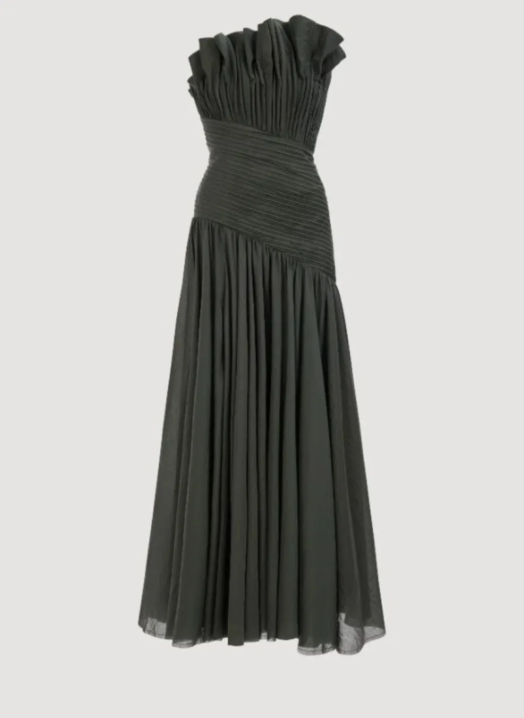 Aje Aquiline Dress in Hunter Green Size 8 for rent on The Volte - main image