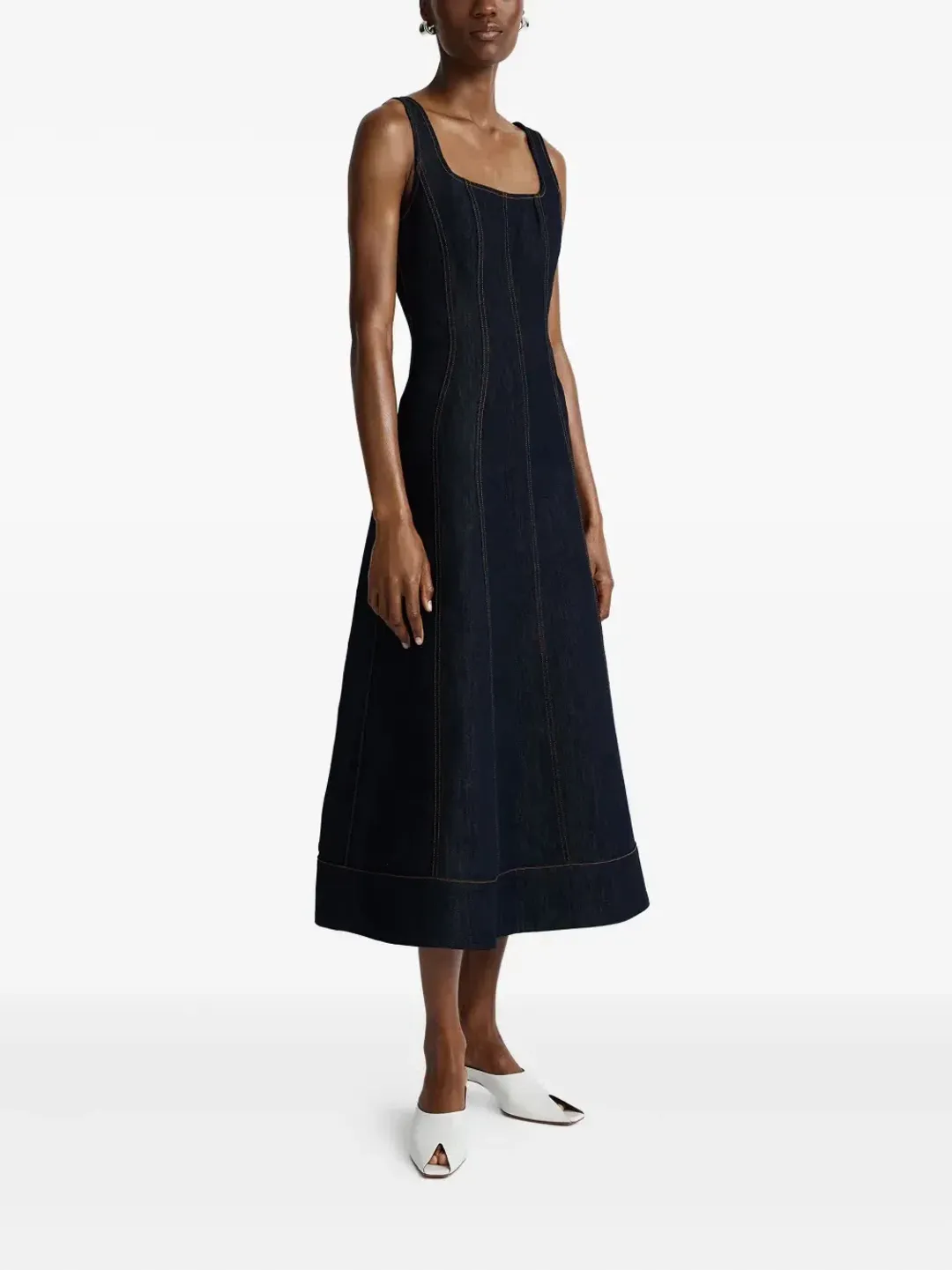 ANNA QUAN Justice Dress Dark Indigo Denim Size 8 AU for rent on The Volte - main image
