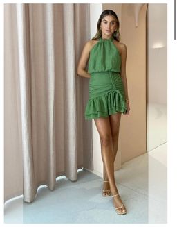 Issy Sail Away Dress in Fern 10 for rent on The Volte - image 2