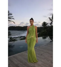 Abyss by Abby Debut Maxi Dress in Green Size M/AU10 for rent on The Volte - image 1