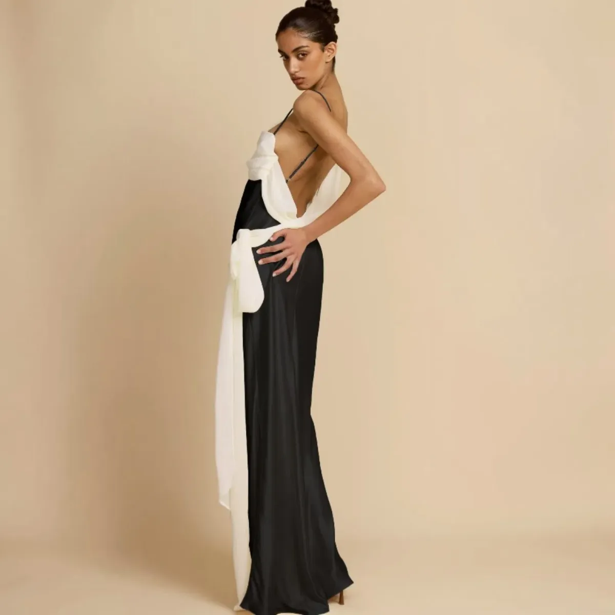 Arcina Ori Helena Dress Black & Ivory Large - Image 2
