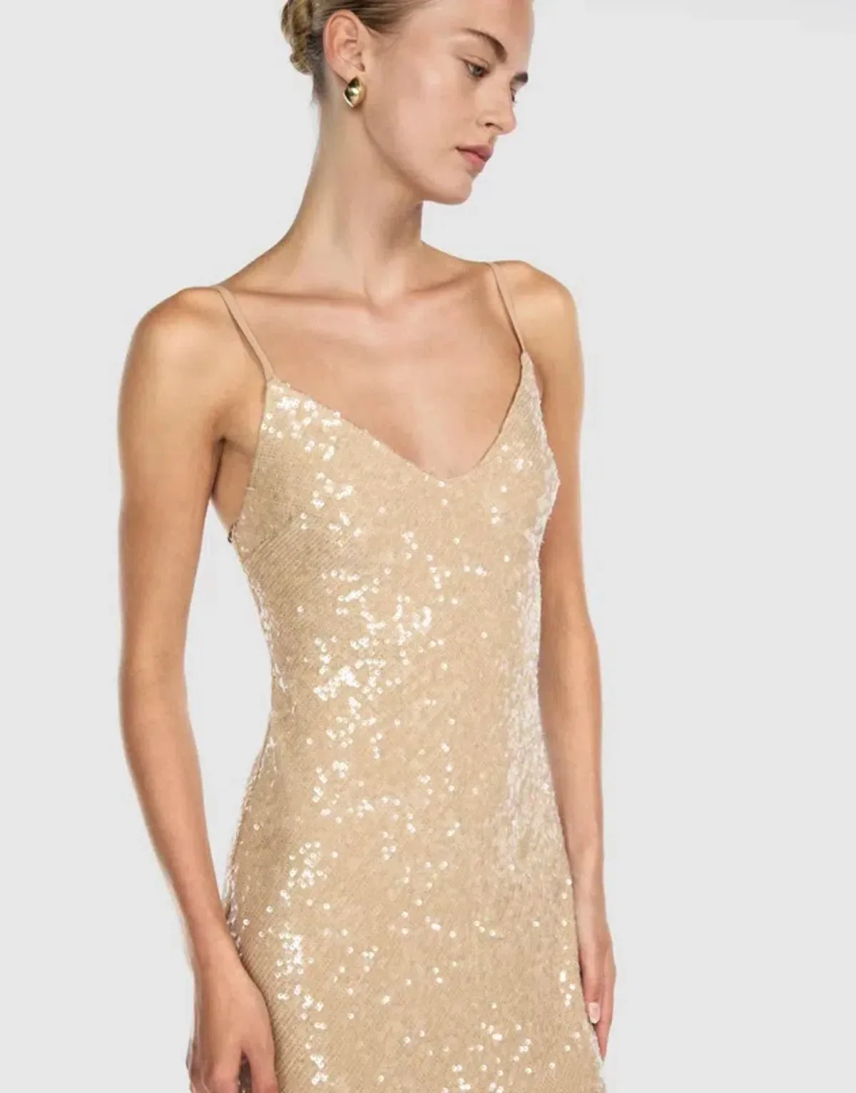 Manning Cartell Light Angles Slip Dress Gold Nude - Image 1