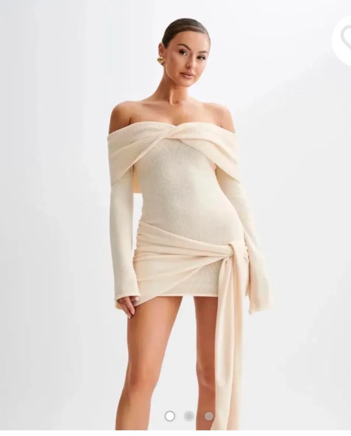 Meshki Camryn mini knit dress for rent on The Volte - main image