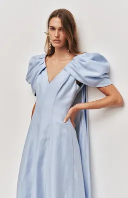 BISOU MIDI DRESS - AJE SIZE 12 PALE BLUE for rent on The Volte - image 1