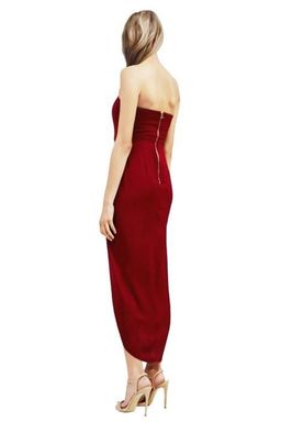Shona Joy Core V Bustier Draped Midi Dress Size 12 for rent on The Volte - image 2