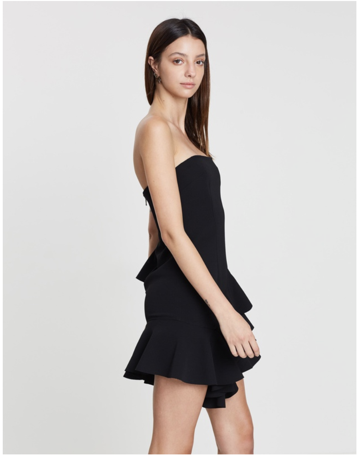 By Johnny Lily Strapless Flounce Mini Dress Size 10 - Image 2