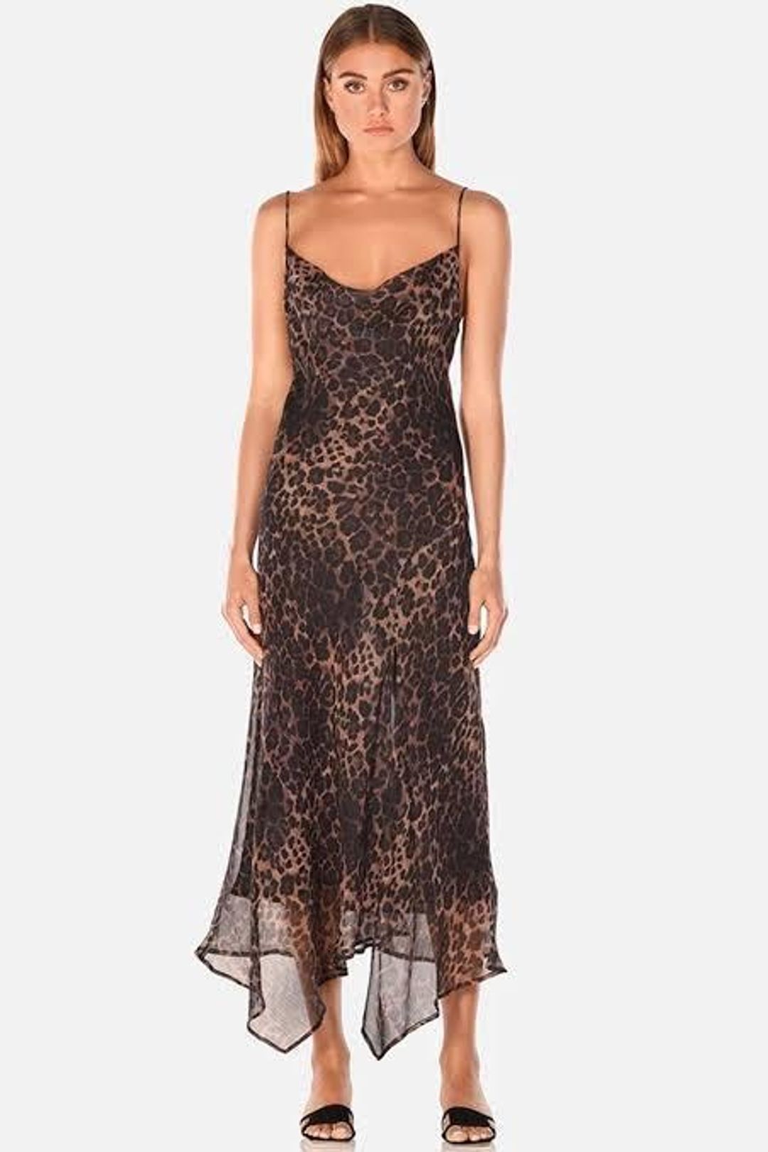 Misha Johanna Midi Dress Print Size 10 for rent on The Volte - main image
