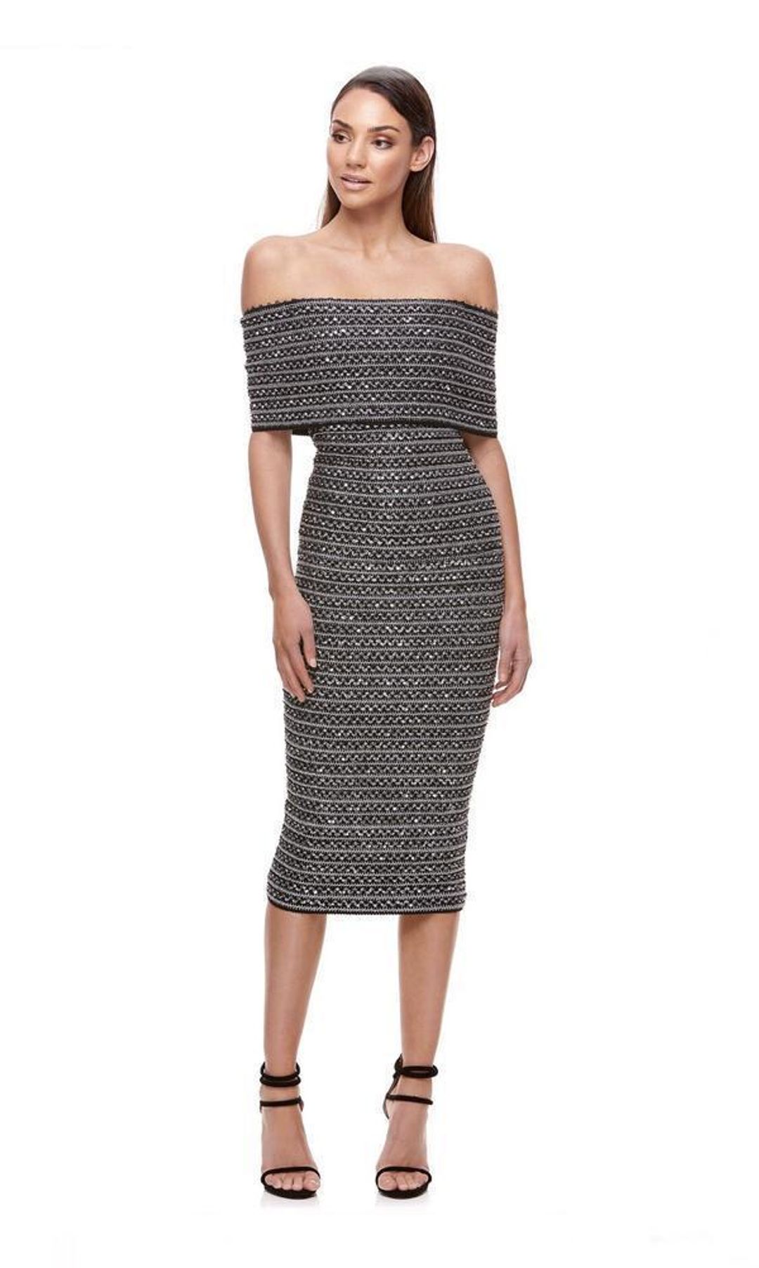 Eliya the Label Midi Dress Black Size 6 for rent on The Volte - main image