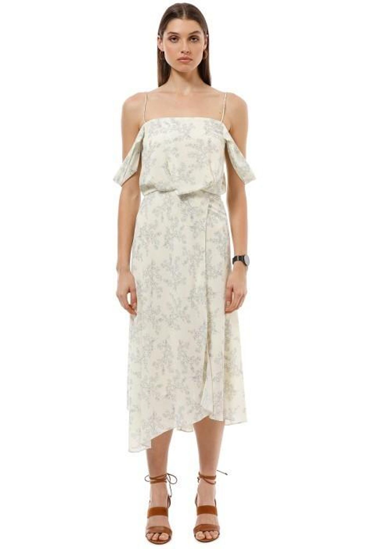 Camilla and Marc Lucia Midi Dress Print White Size 14 - Image 1