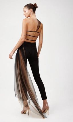 Lexi Audette Jumpsuit Black Size 8 for rent on The Volte - image 3