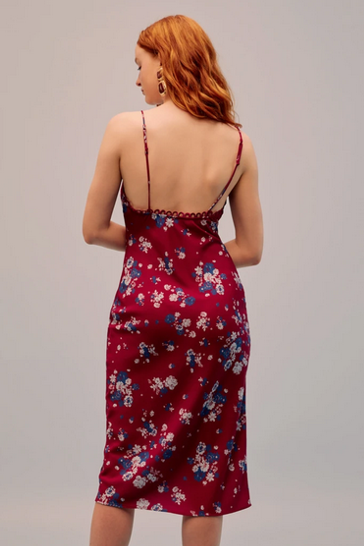 Keepsake The Label Cherished Midi Dress in Raspberry Bloom Floral Size 10 - Image 3