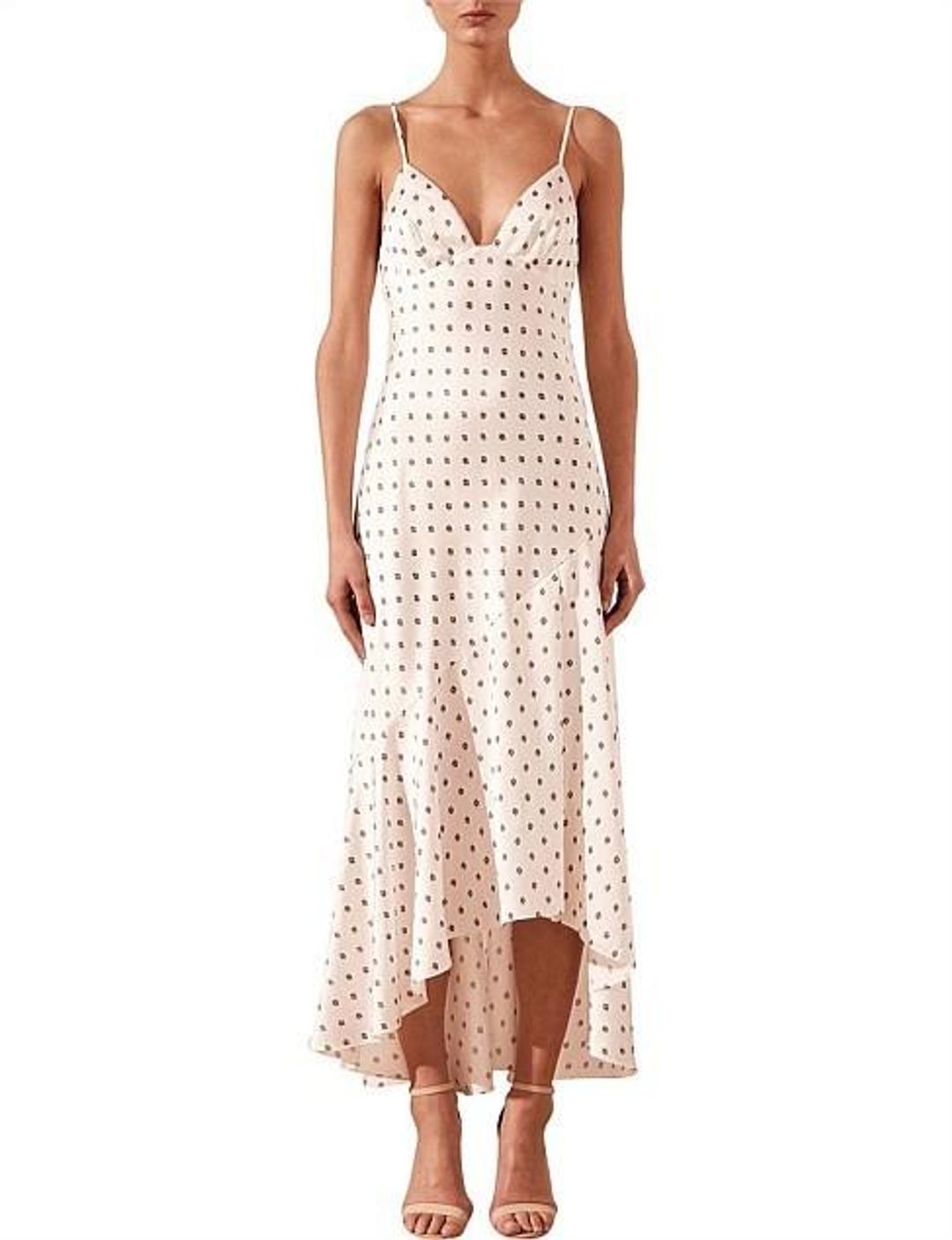 Shona Joy Luciana Bias Frill Midi Dress Size 6 for rent on The Volte - main image