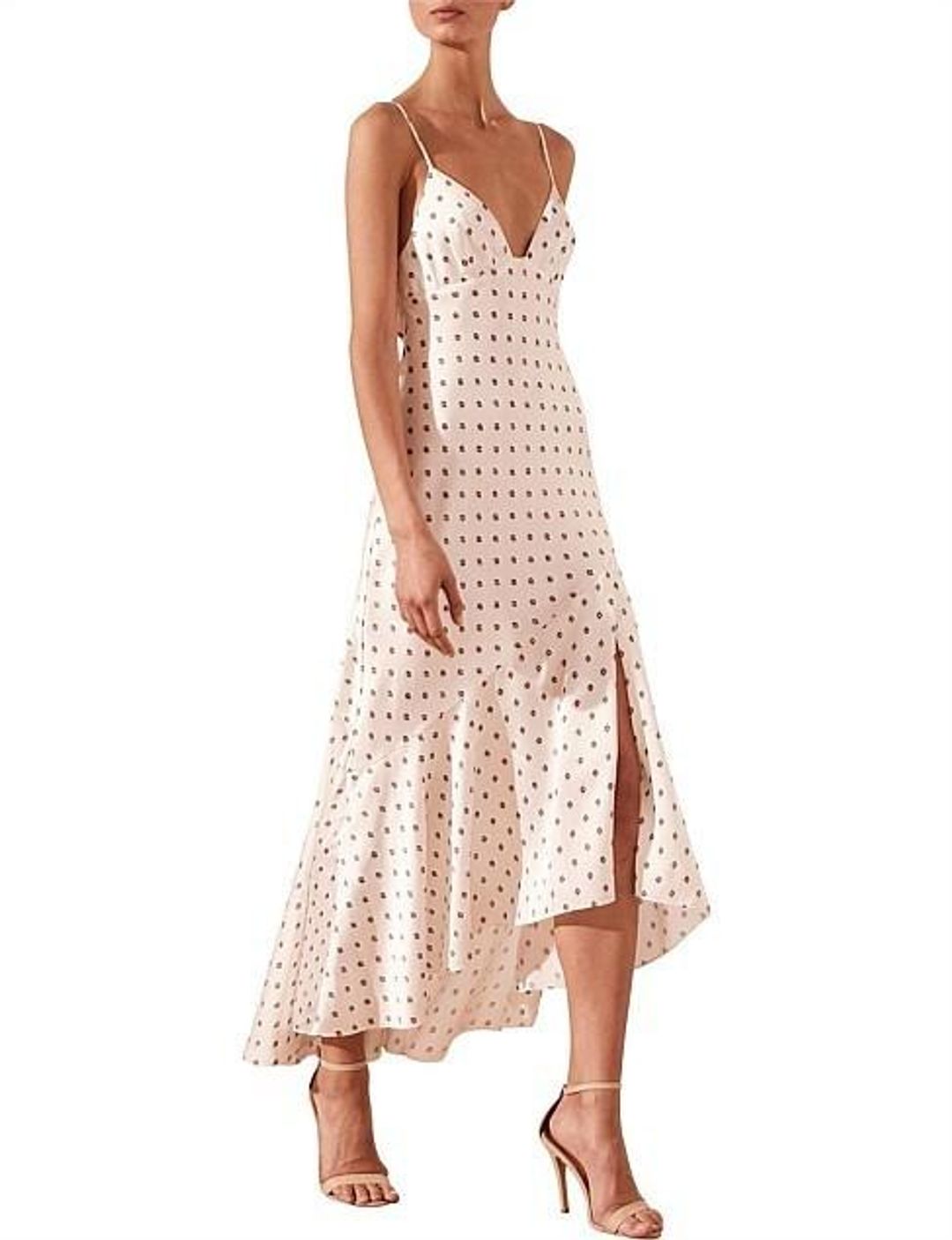 Shona Joy Luciana Bias Frill Midi Dress Size 6 for rent on The Volte - main image