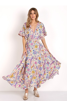 Spell & The Gypsy Lovebird Half Moon Gown Chamomile size 10 for rent on The Volte - image 1