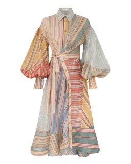 Zimmermann Rebellion Striped Midi Dress size 0 AUS 8 for rent on The Volte - image 2