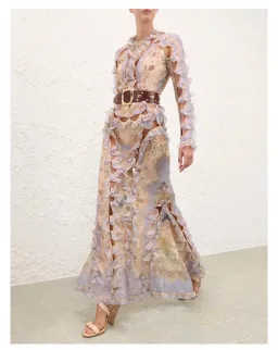 Zimmermann Rebellion Scallop Maxi Dress Size 0/ AUS 8 for rent on The Volte - image 2
