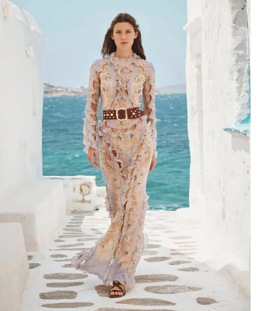 Zimmermann Rebellion Scallop Maxi Dress Size 0/ AUS 8 for rent on The Volte - main image