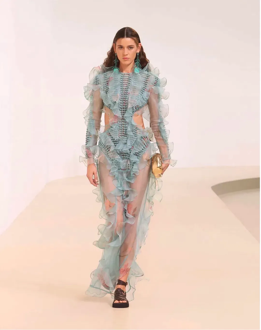 Zimmermann Illuminated Braided Maxi Dress Size 0/ AUS 8 for rent on The Volte - main image