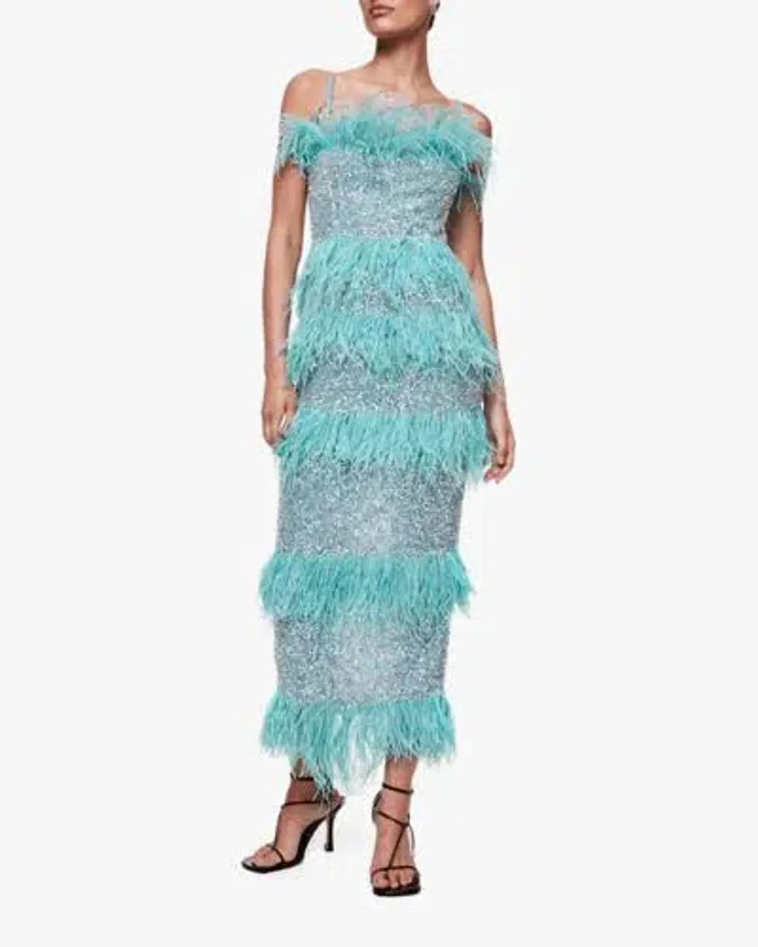 Rachel Gilbert Frenchy Dress Aqua 2/AU10 for rent on The Volte - main image