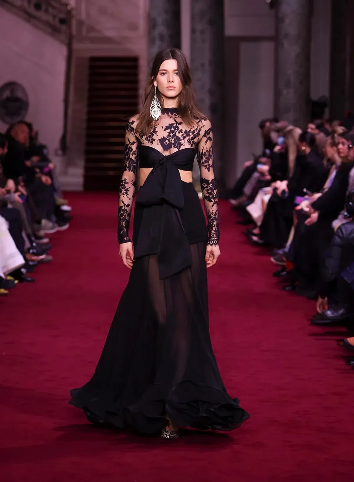 Zimmermann Illustration Flounce Gown Size 1/ AUS 10 for rent on The Volte - main image