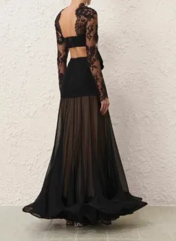 Zimmermann Illustration Flounce Gown Size 1/ AUS 10 for rent on The Volte - image 3