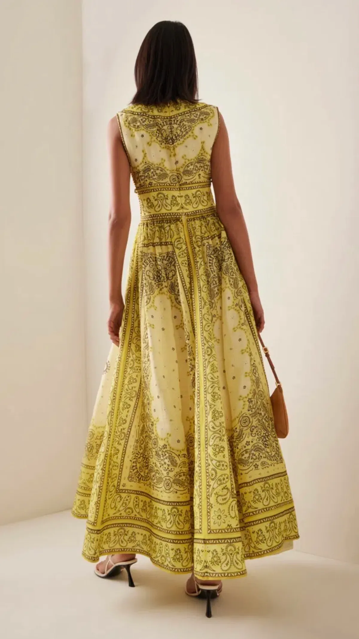 Zimmermann Matchmaker Bow Long Dress Size 0/ AUS 8 - Image 4