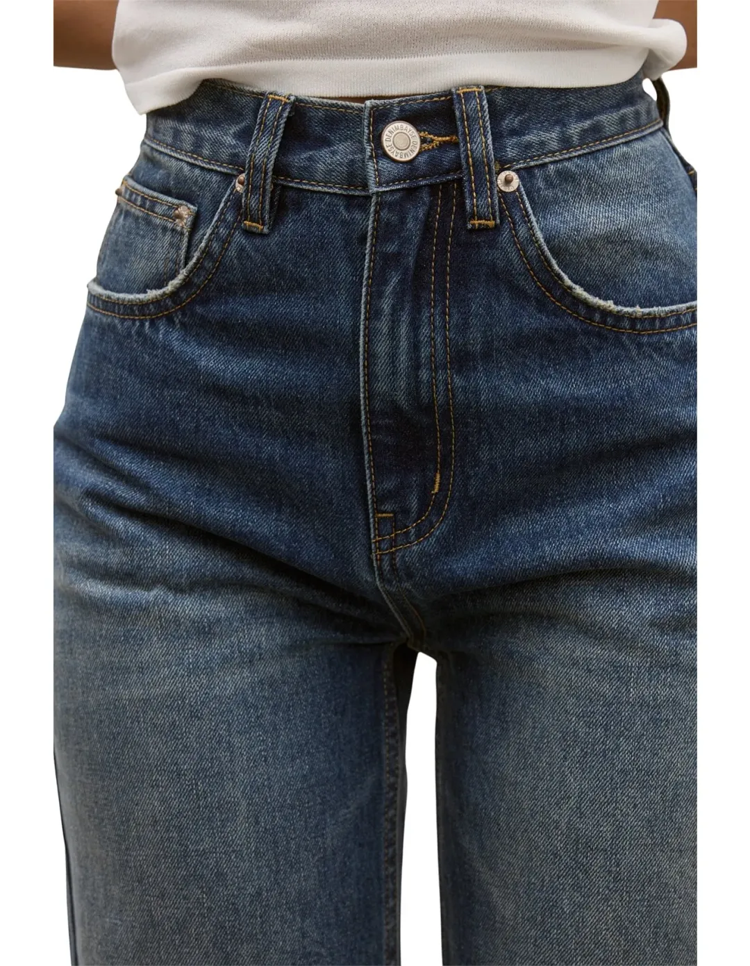 Bayse Camille High Rise Relaxed Flare Jeans Size 10 AU Ash Tide for rent on The Volte - main image