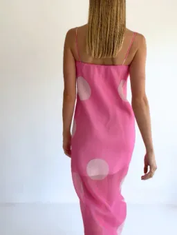 By Nicola Mila Maxi Pink Polka / Size 6 for rent on The Volte - image 2