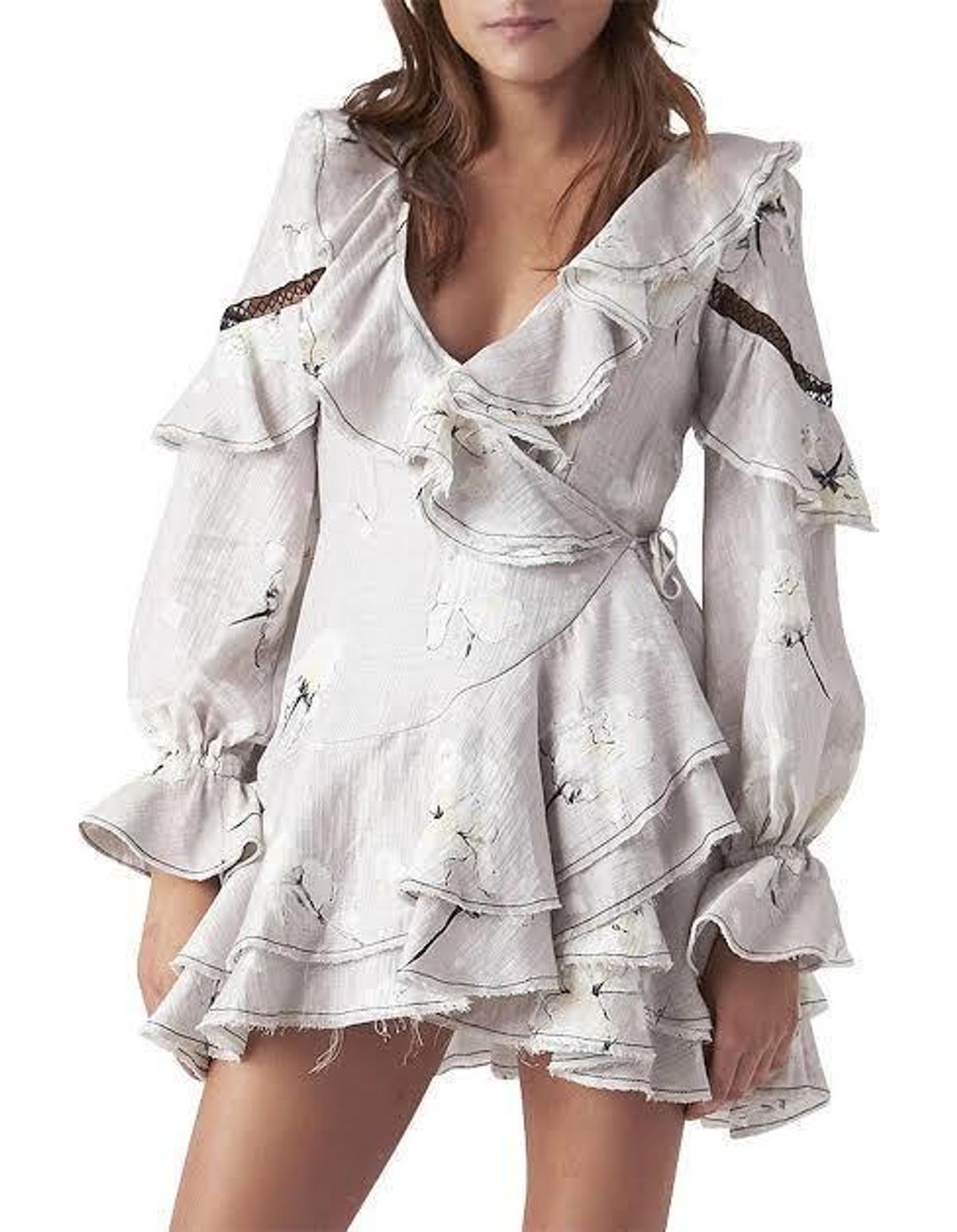 AJE Fiona wrap dress size 10 for rent on The Volte - main image