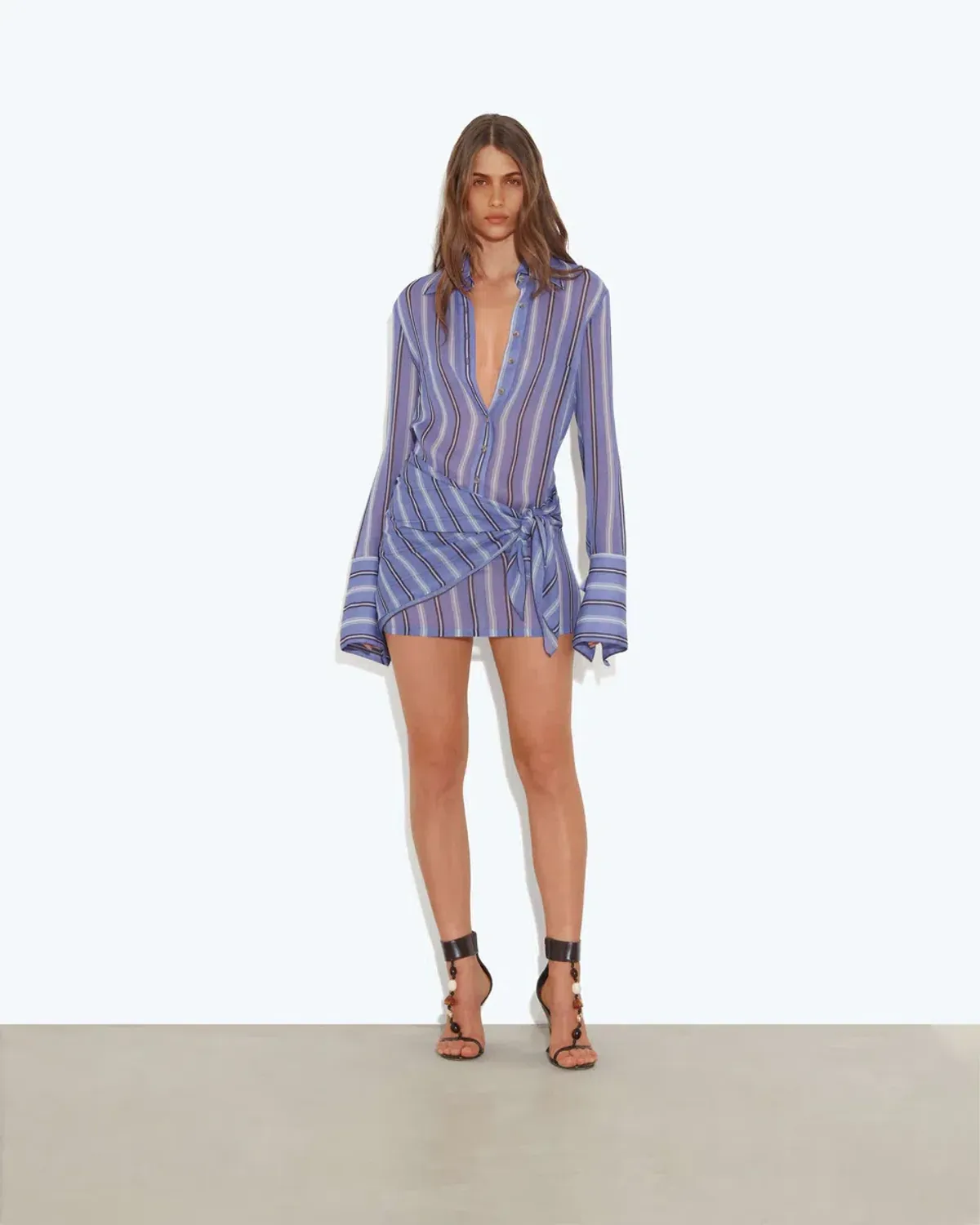 Rat & Boa NILAH SHIRT DRESS PURPLE Size S - Image 1