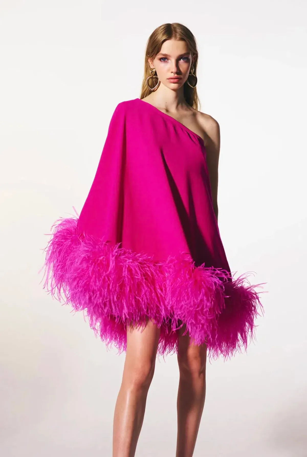 The New Arrivals by Ilkyaz Ozel Marlene Feather Dress - Image 1