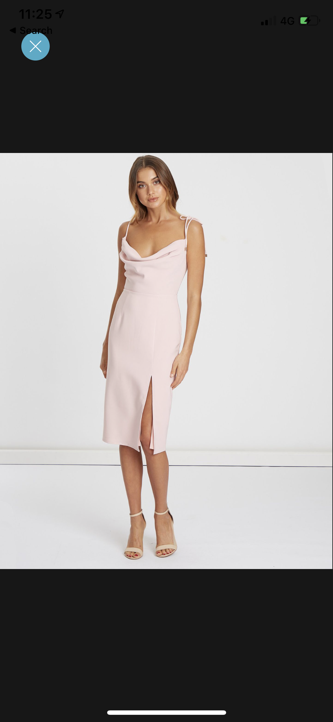 Chancery Sallie cowl neck dress pink size 8 for rent on The Volte - main image
