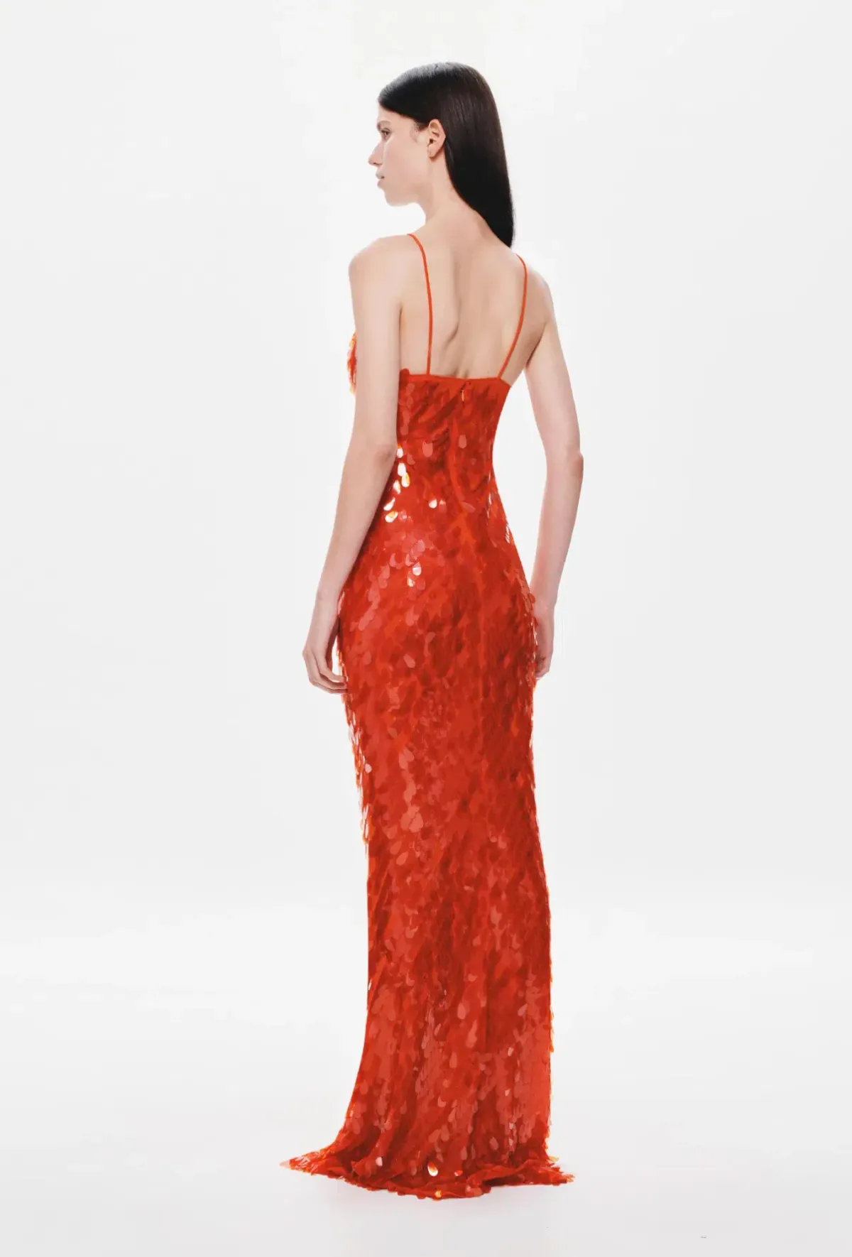 Misha / Sapphire Sequin Dress / Red / 10 - Image 3