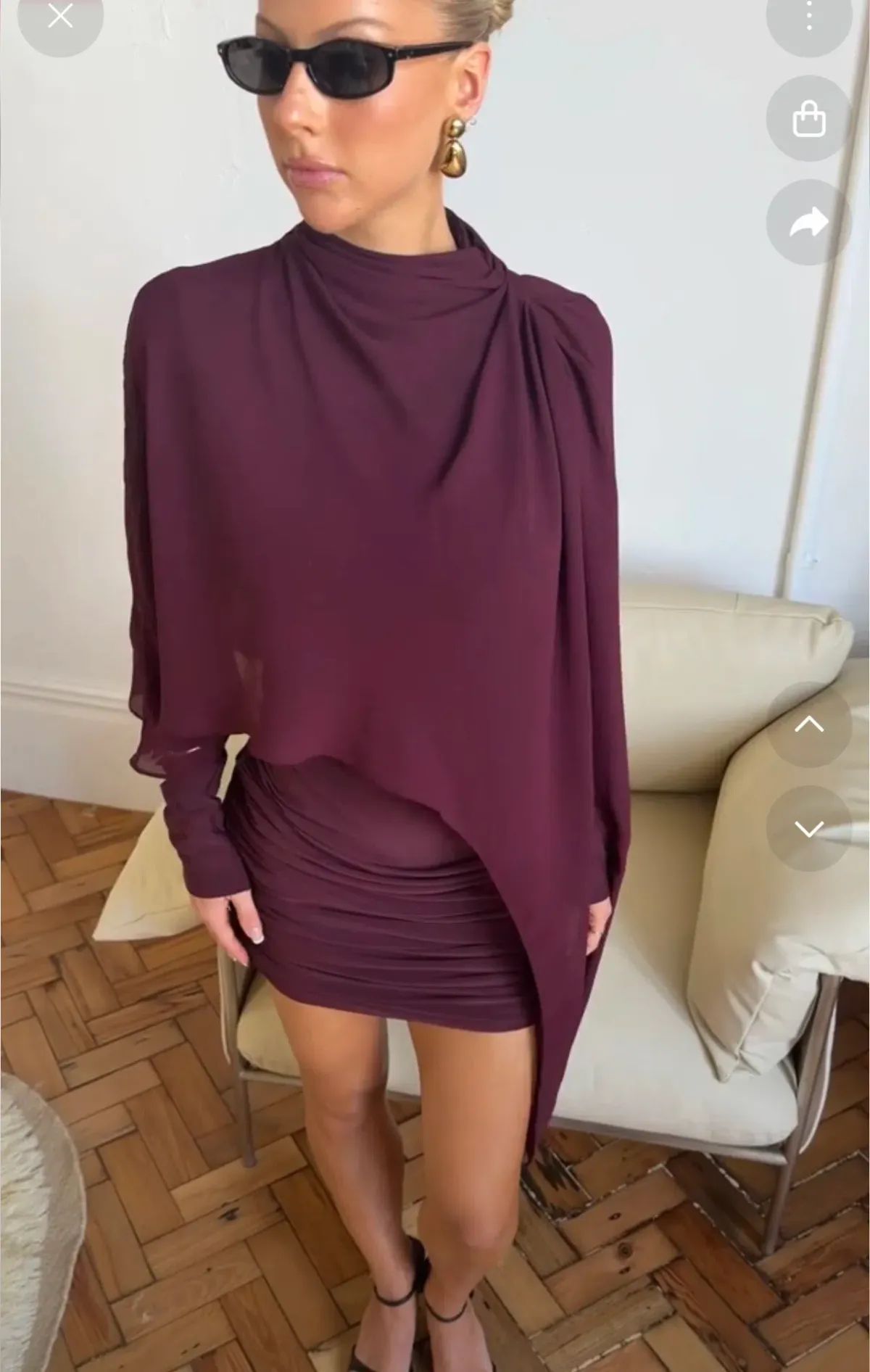 Benni Silas mini dress for rent on The Volte - main image