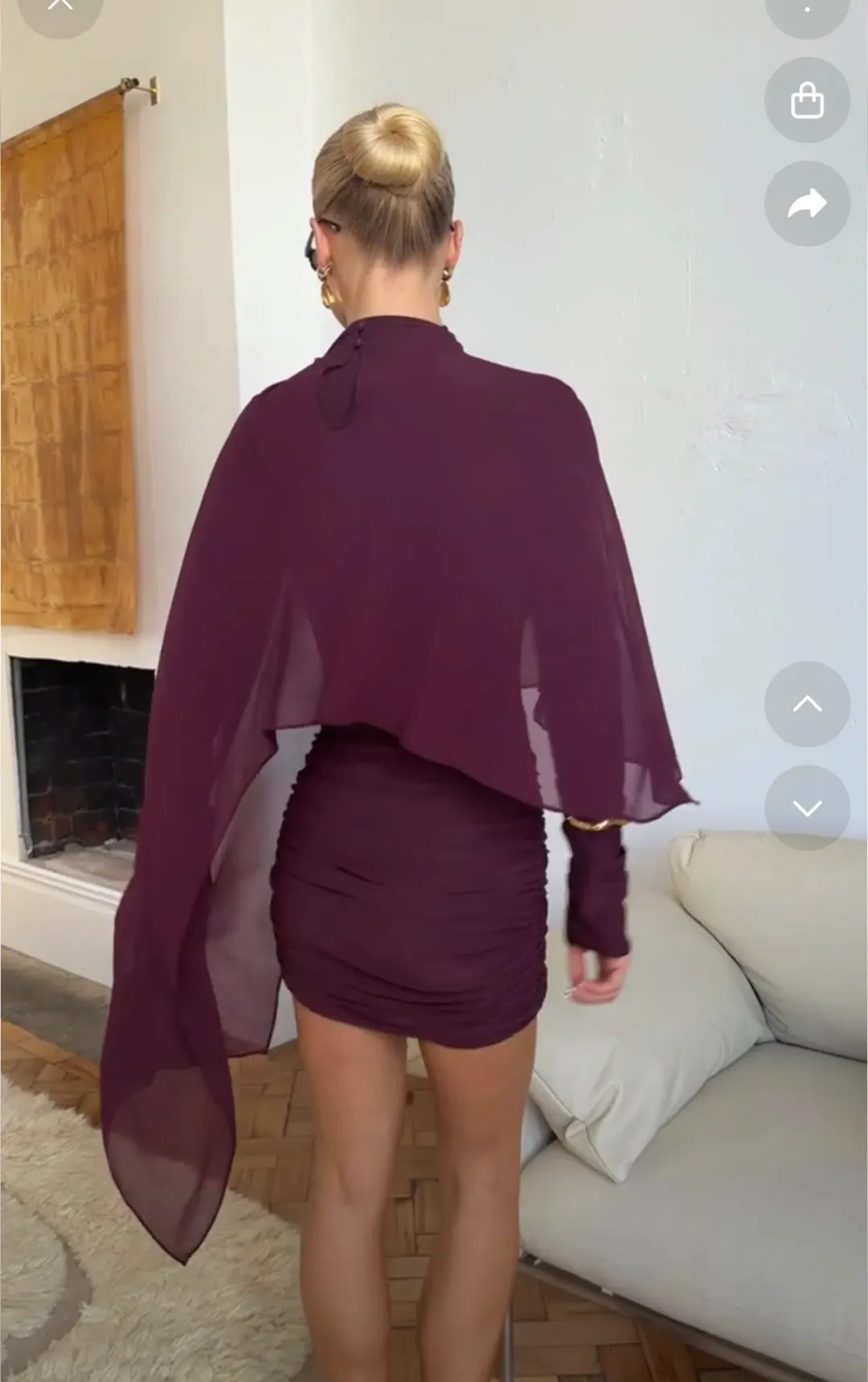 Benni Silas mini dress for rent on The Volte - main image