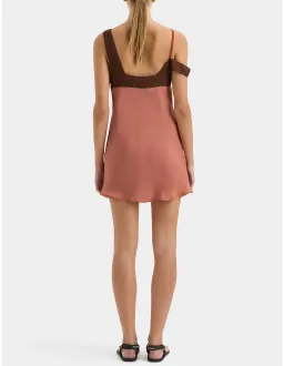 Sir the Label Halcyon Mini Dress Almond Spice for rent on The Volte - image 3
