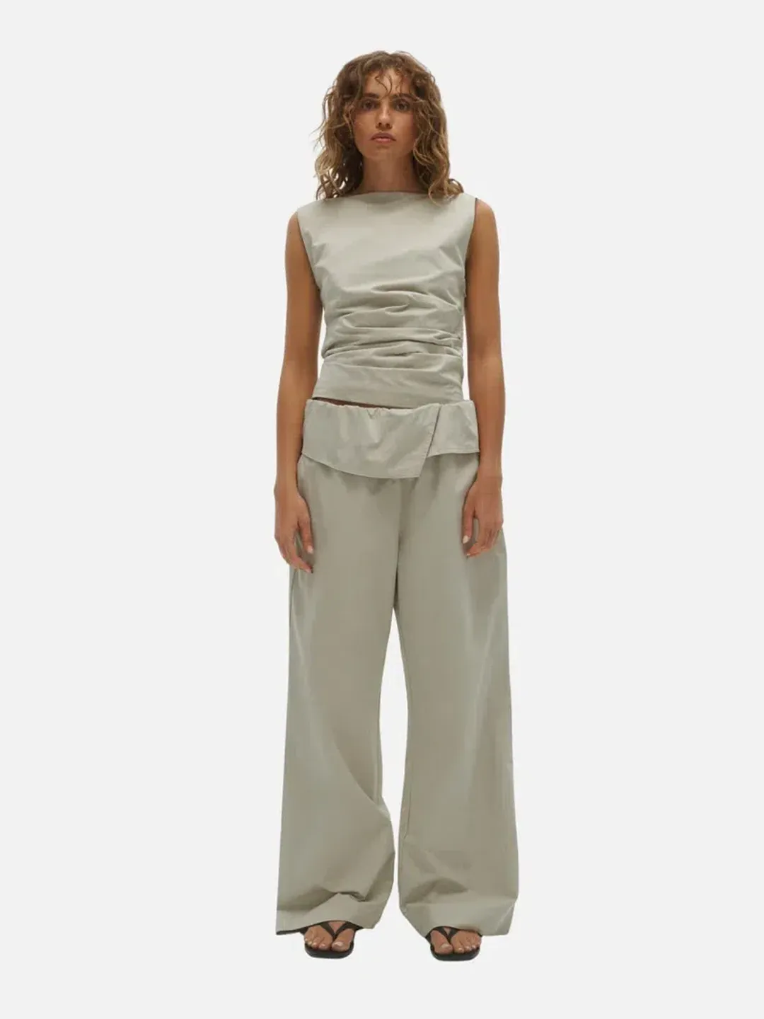 One of Others Bowie Top Mist Size 8 Blue for rent on The Volte - main image