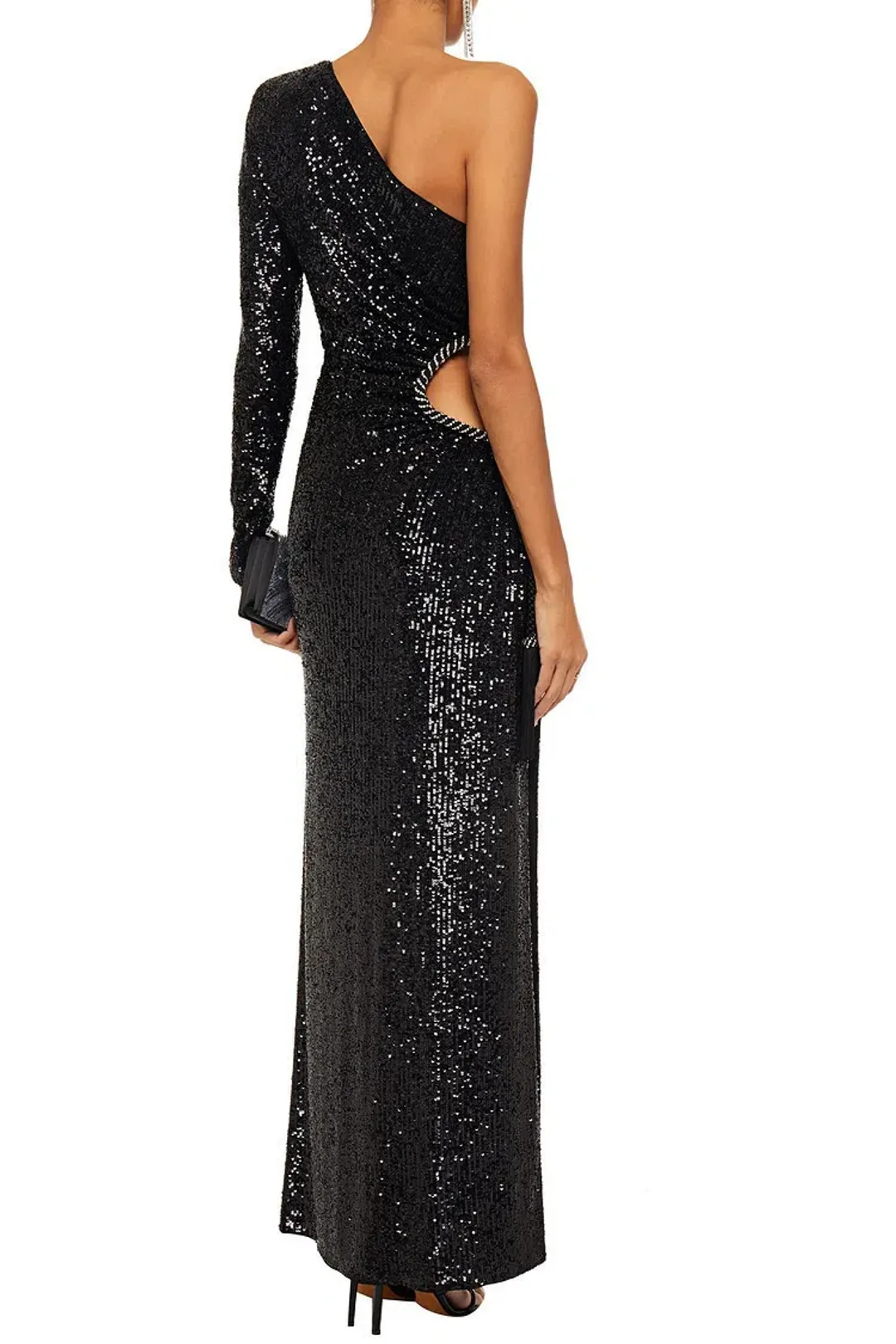 Dundas one shoulder sequin gown for rent on The Volte - main image