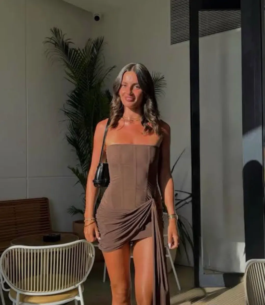 Leau Mira Mesh Corset Mini for rent on The Volte - main image