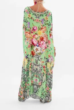 Camilla Porcelain Dream Round Neck Kaftan for rent on The Volte - image 2