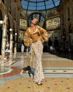 Khirzad Femme Florentina Macrame Top and Skirt Set for rent on The Volte - image 1