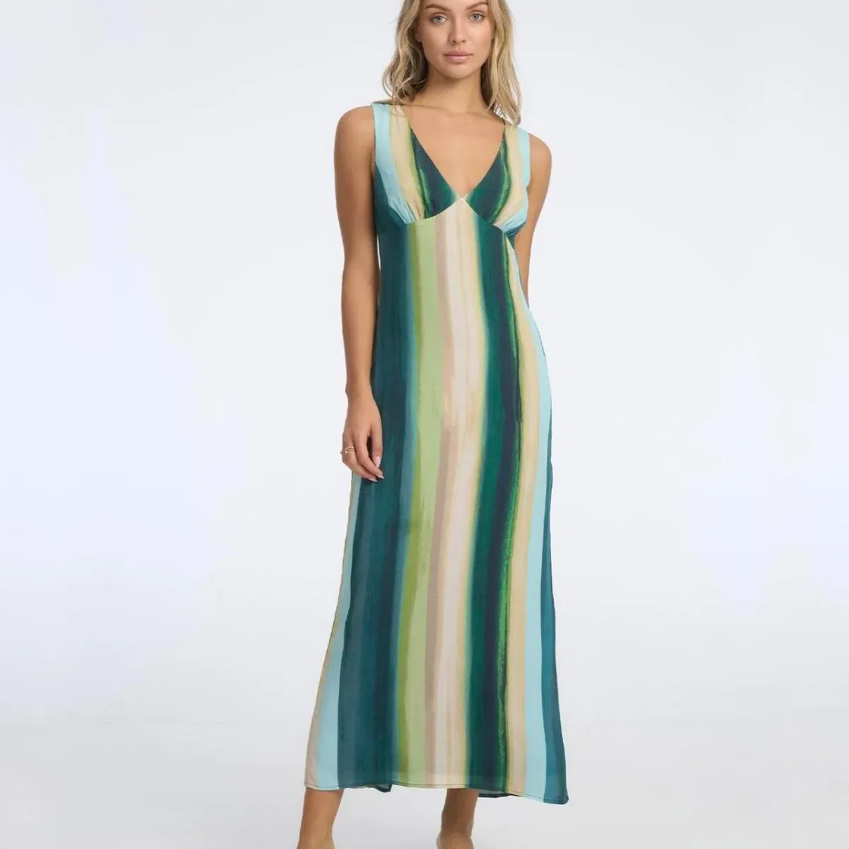 Isabelle Quinn Gaia Tahiti Stripe Dress Size 14 - Image 1
