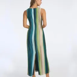 Isabelle Quinn Gaia Tahiti Stripe Dress Size 14 for rent on The Volte - image 2