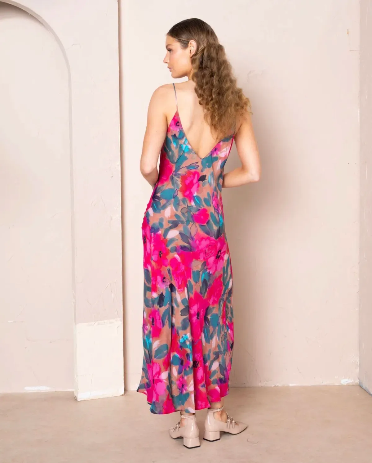 Kachel Marilyn Maxi Slip Dress Primrose Size 14 - Image 3